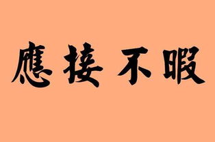 应接不暇的意思是什么?