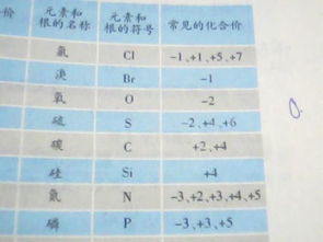 氢的化合价一般是多少，碳的化合价有哪些