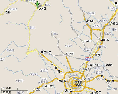 四川汶川在哪个位置