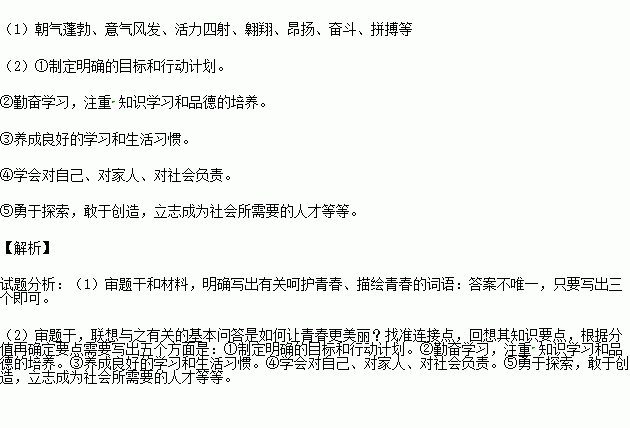 形容青年的词语