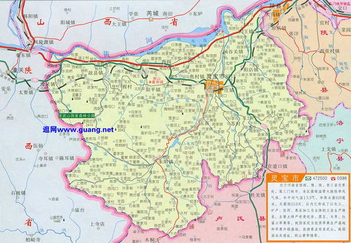 灵宝地图高清版大图灵宝市区，灵宝地图具体到村