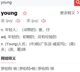 young 的中文意思是什么?