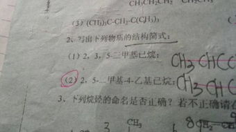 化学结构简式怎么书写呀~好急啊 我不知道为什么这样写