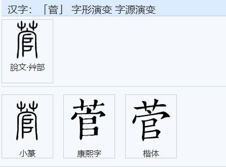 草字头一个管怎么读
