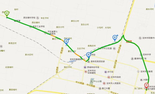 定州在石家庄的什么方向