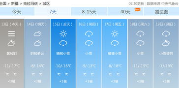 北疆贾登谷天气预报15天