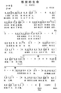怒放的生命歌词 汪峰，怒放的生命歌词感悟