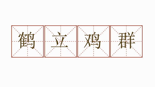 鹤立鸡群造句一年级，鹤立鸡群造句20字