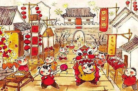 过大年图片卡通，过大年图片2023