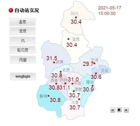 求这几年天津市津南区2月份到7月份的气温