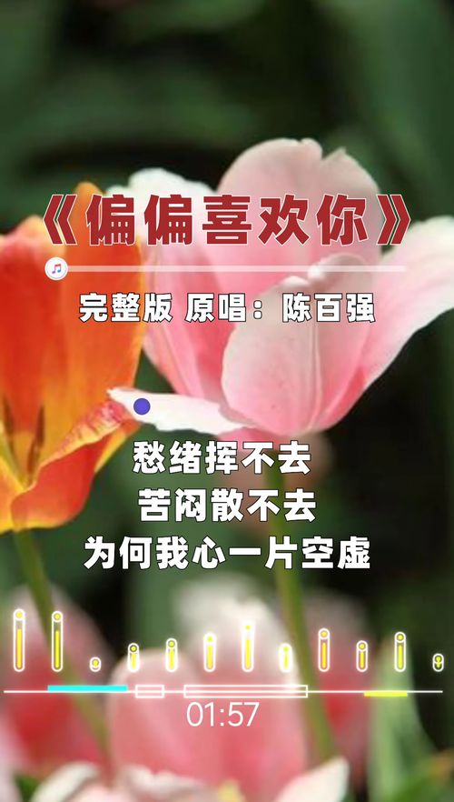 喜欢你粤语歌词，喜欢你粤语简谱