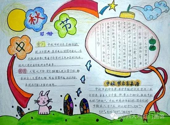中秋节小报怎么做简便又漂亮