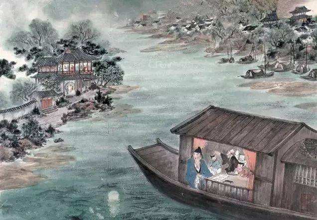 杜牧古诗《泊秦淮》