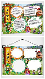 三国演义阅读小报怎么画，三国演义阅读小报简笔画