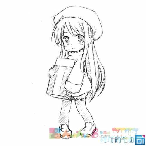 卡通动漫人物简笔画图片大全，卡通动漫人物简笔画 呆萌