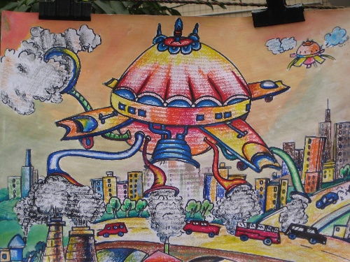 未来世界科技幻想画的手抄报 科技幻想手抄报