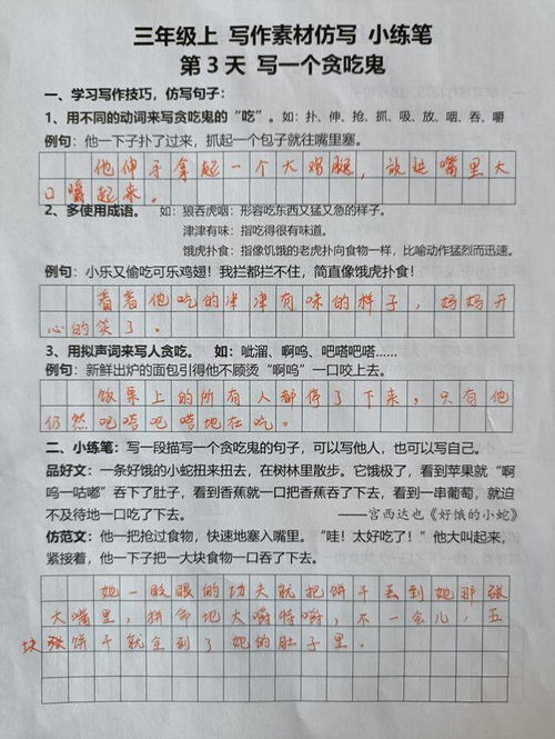 三年级花钟小练笔怎么写