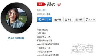 撕夜歌词 撕夜歌曲简介