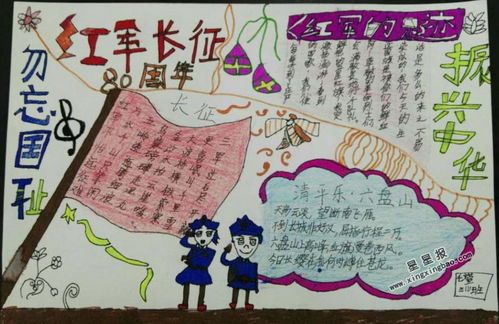 红军手抄报简单又漂亮三年级，中国工农红军手抄报