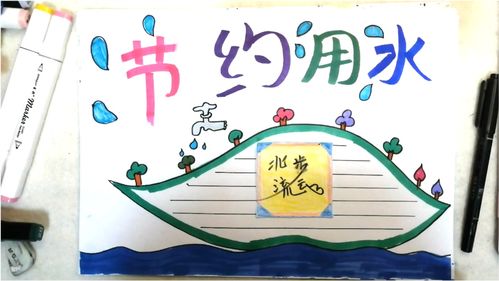 节约水珍惜水保护水的手抄报 节约水资源手抄报