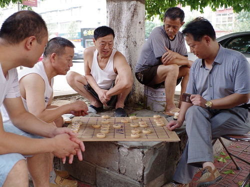 下象棋的英文单词怎么写，他正在下象棋的英文