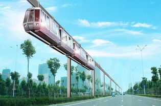 汉我国首条悬挂式空中轨道列车试乘发车