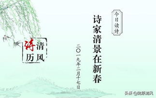 诗家清景在新春,绿柳才黄半均匀.若待上林花似锦,出门俱是看花人.是什么