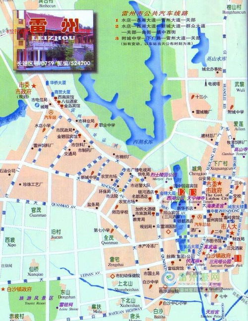 雷州市一共有多少个镇全地图