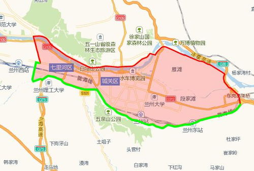 兰州限号区域详细图解，兰州限号区域地图查询