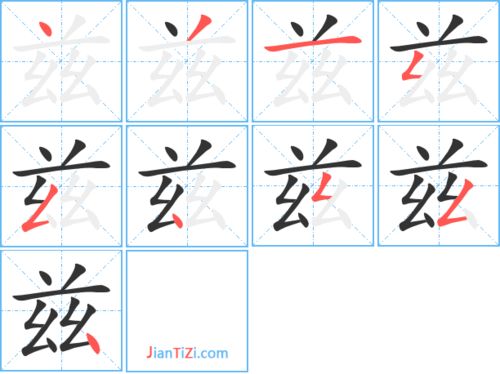慈组词部首，兹组词是什么
