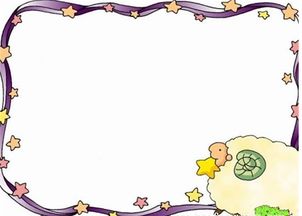 小清新边框花纹简笔画可爱手抄报 小清新手抄报