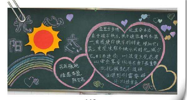 心理健康黑板报图片 一等奖，心理健康黑板报图片高清