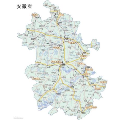 安徽地图全图高清版图，安徽地图全图可放大图片
