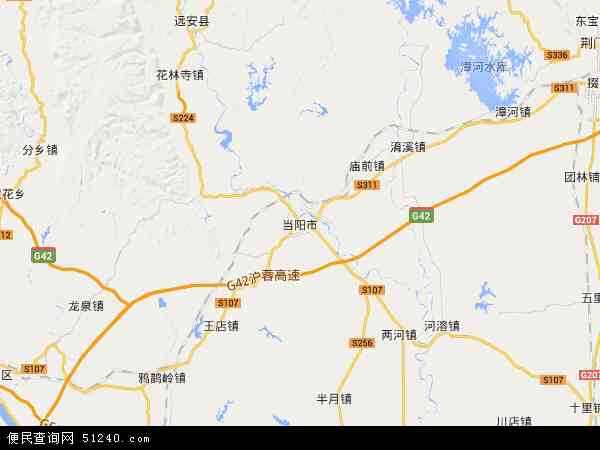 当阳地图全部区域图，当阳地图图片