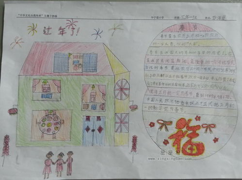 春节手抄简单手抄报 春节手抄报