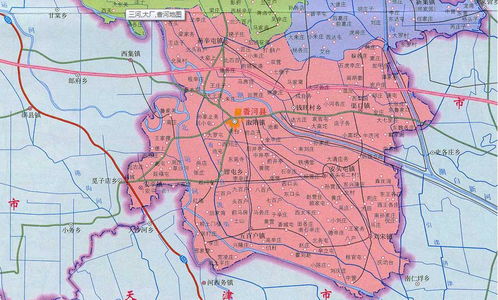 河北香河县地图，香河县地图全图高清
