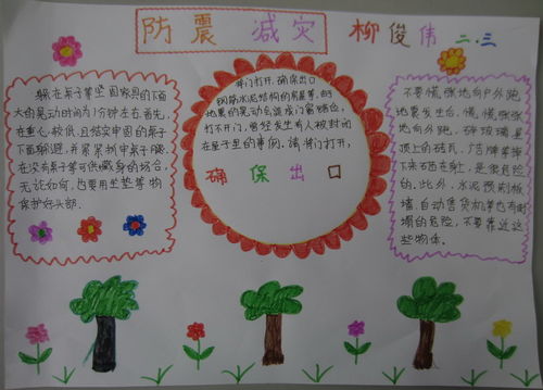 防震减震的手抄报怎么画
