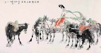 踏花归去马蹄香画面简笔画，踏花归去马蹄香这幅画