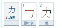力的笔画顺序田字格，力的笔画顺序怎么读