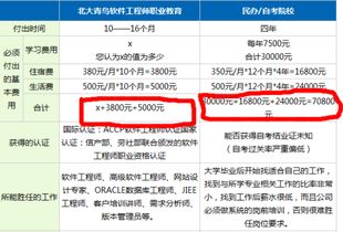 北大青鸟学费一年多少钱几专业，北大青鸟一年学费大概多少钱