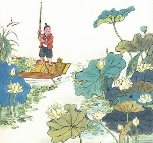 古诗池上白居易图片，古诗池上白居易带拼音