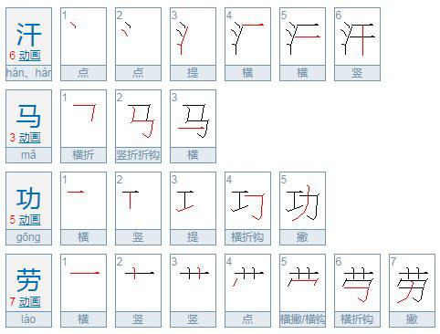 汗马功劳是什么意思