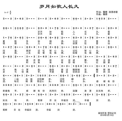 岁月如歌歌词含义，陈奕迅岁月如歌歌词