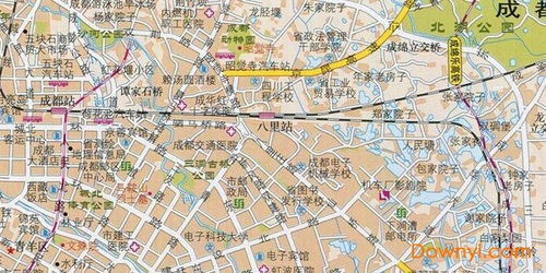 成都地图及景点分布，成都地图各区分布图