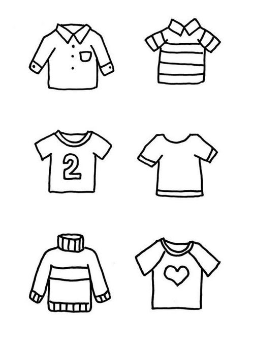 民族服装简笔画，传统服装简笔画