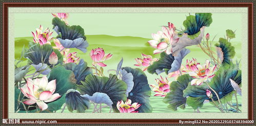 国画荷花图片大全大图，国画荷花图片大全大图简单