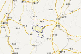 井冈山地图高清版大图，井冈山地图手绘