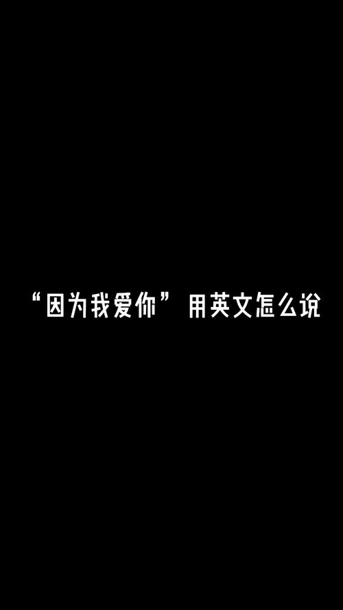 我爱你的英文怎么写?