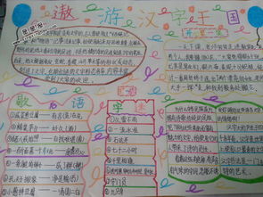 以汉字为主题的语文手抄报 语文手抄报