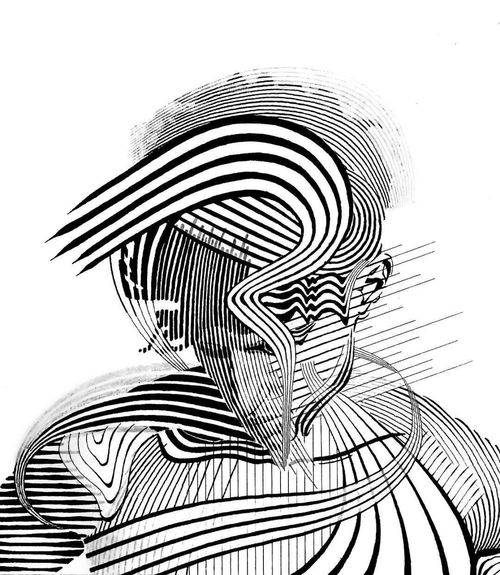 画中的线条怎么画，画中的线条图片